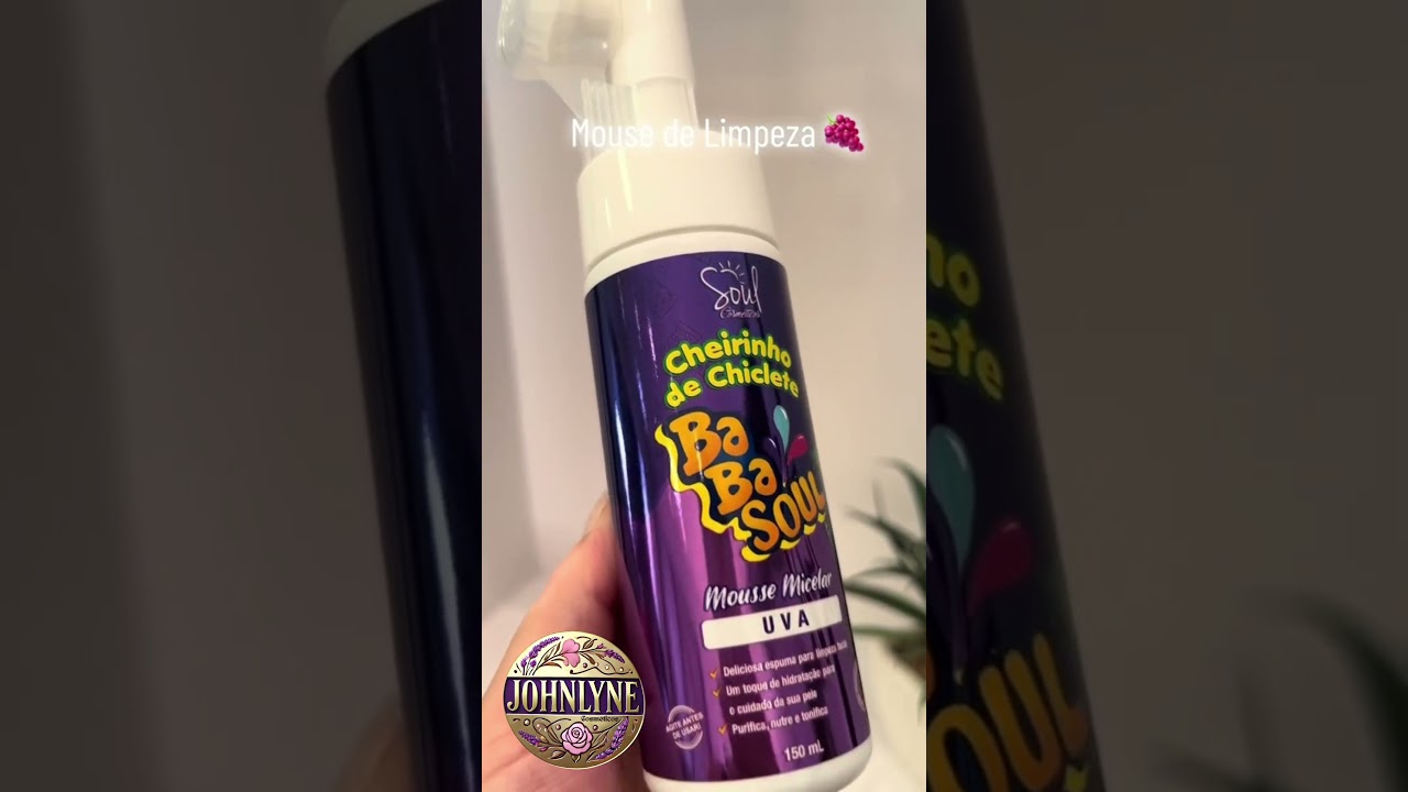Mousse de limpeza babasoul uva 