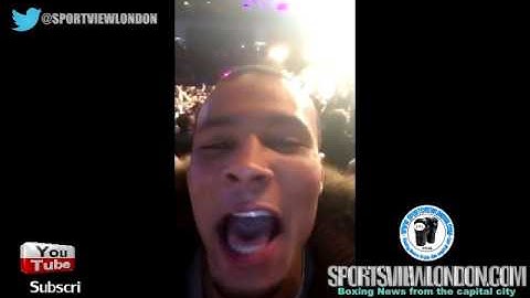 Chris Eubank Jr RINGSIDE reaction to Anthony Joshua world title win!!