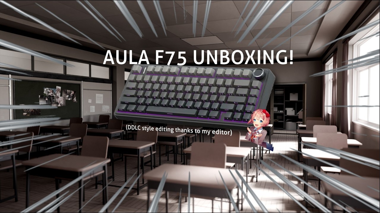 Aula F75 Keyboard – Quick Unboxing & First Look | ft. DDLC