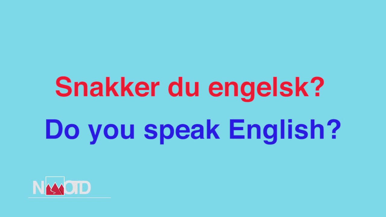 Do You Speak English? - In Norwegian | Nwotd