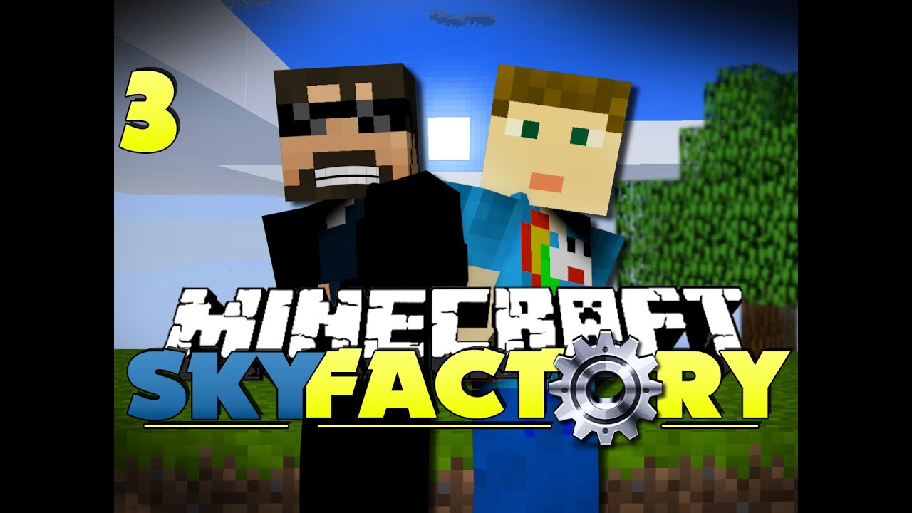 Minecraft Modded SkyFactory 3 - AUTOMATED COBBLESTONE
