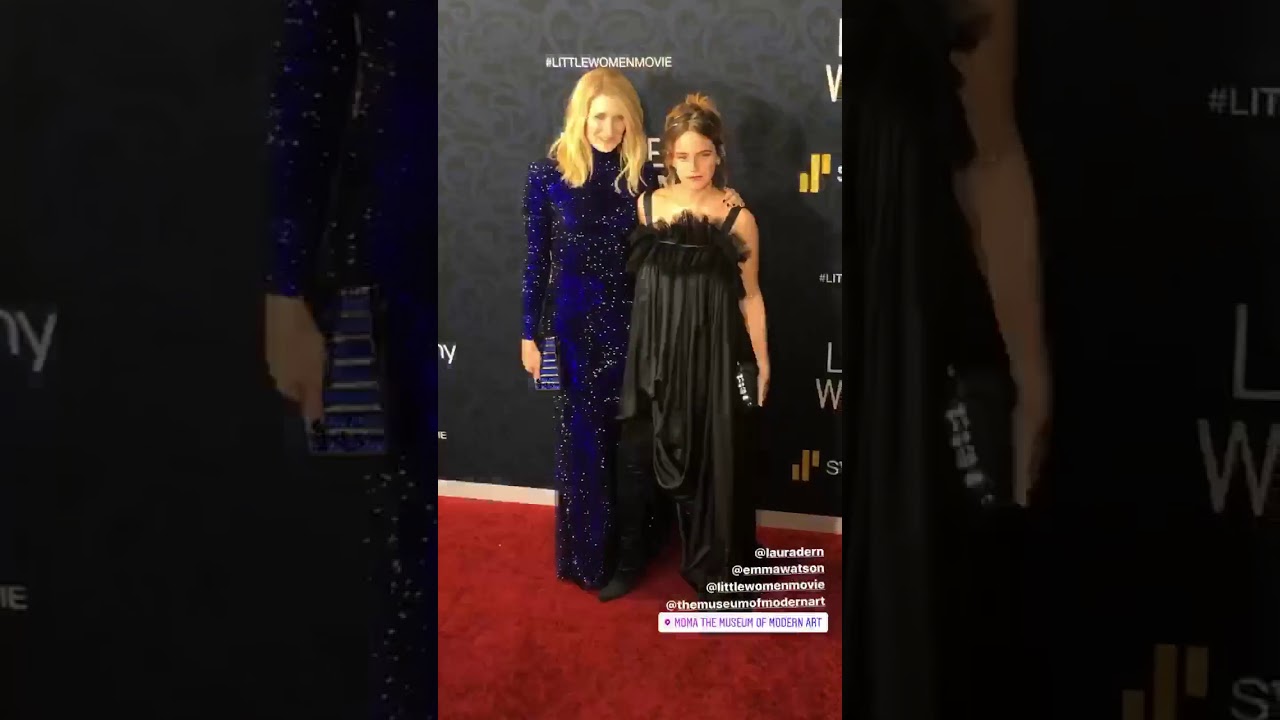 Emma Watson And Laura Dern Little Women Nyc Premiere