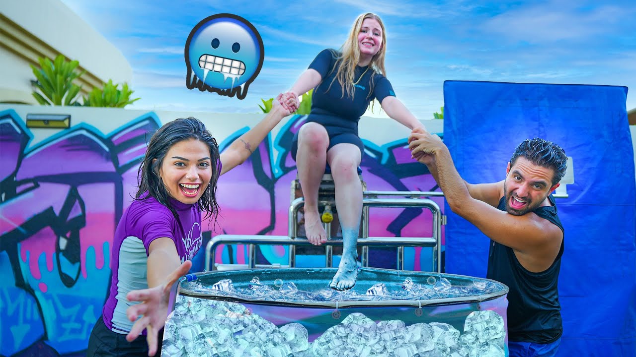 تجاوب غلط تسقط في الماء البارد مع غيث وكارولين 🥶💔