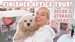 small business OFFICE TOUR  decorated & furnished!