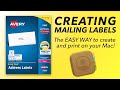 MAILING LABELS - How to create and print Mailing Labels - THE EASY WAY!