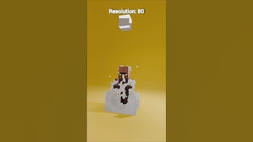Satisfying Minecraft Villager Fluid Simulation #blender #fluid #3d