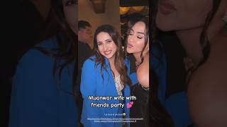 Munawar Faruqui Wife Mehzabeen With Friends At Party At Karan Kundra Birthday Celebration