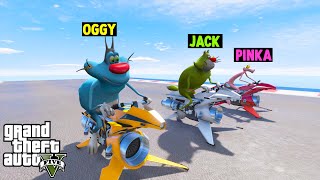 Oggy Fails & Epic Moments With Jack Bike Car Racing Challengemotorcycle Gta5