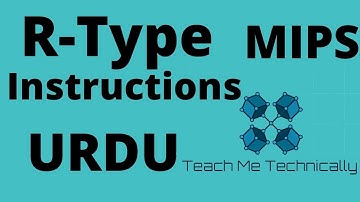 3- Rtype Instructions in MIPS Architecture | MIPS Computer Architecture in Urdu/Hindi