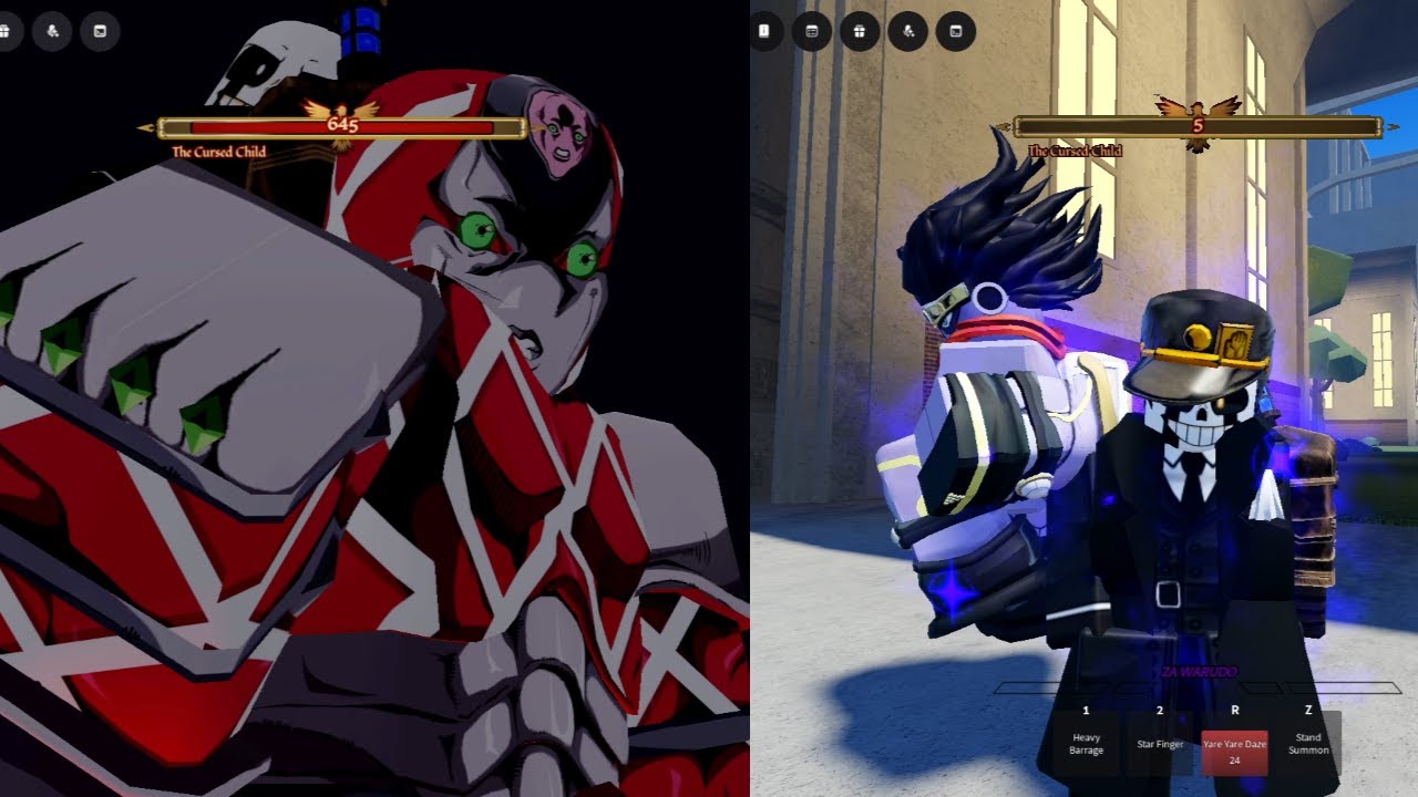 Jump Showdown King Crimson Vs Cursed Child Boss