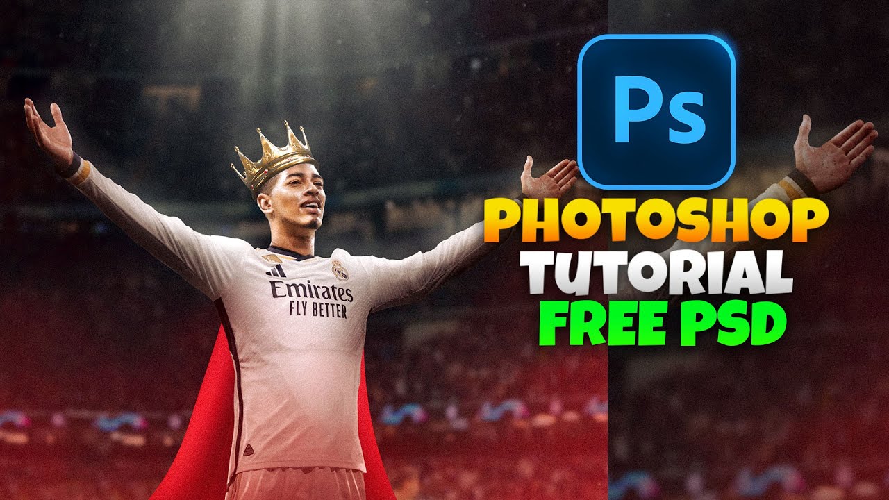 How To Create Professional Football Poster in Photoshop | Jude ...