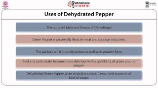 Pepper product: Dehydrated green paper (FT)