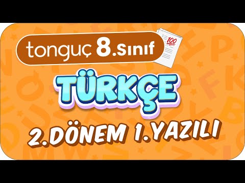 8.Sınıf Türkçe 2.Dönem 1.Yazılıya Hazırlık 📑 #2024