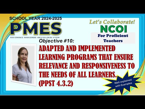 ADAPTED AND IMPLEMENTED LEARNING PROGRAMS THAT ENSURE RELEVANCE AND RESPONSIVENES