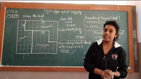 CLASS-5 | MATHS CH-11 AREA AND ITS BOUNDARY | SHARE THE LAND