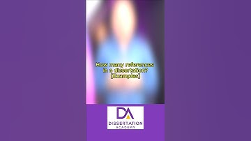 How many references in a dissertation [3] - Examples