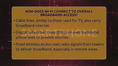 How Does Wi-Fi Connect To Overall Broadband Access? - Talking Tech Trends