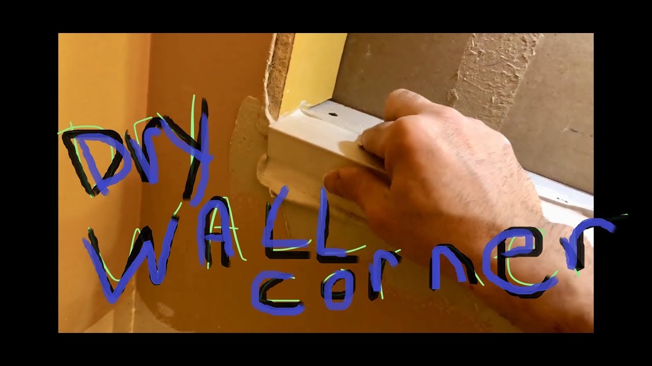 How To Drywall Corners With Drywall Compound YouTube
