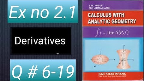 HOW TO SOLVE Q NO 6_19 EX no 2.1CH 2  Differentiability BSC ADP MATH 3RDYEAR PART1 CALCULUS SM YUSUF