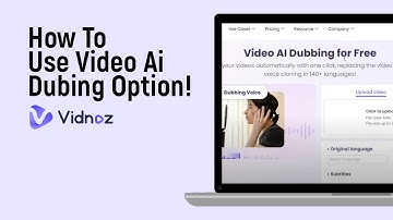 How to Use Video Ai Dubing Option in Vidnoz Ai [easy]