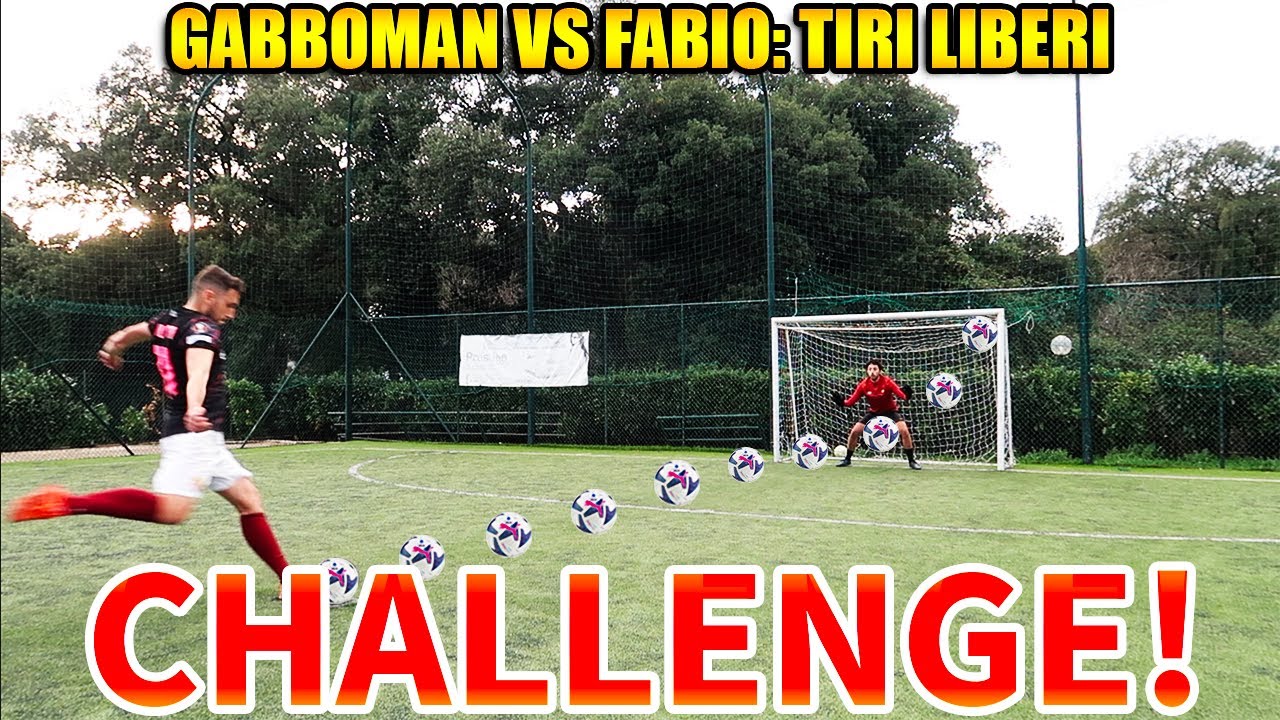 😱🏟️🦵🏻⚽️ TIRI LIBERI CHALLENGE: GABBOMAN VS FABIO‼️