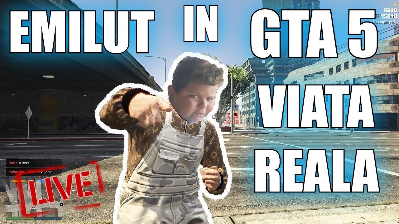 Emilut EMILUT IN GTA 5 REAL LIFE #1 - SE ARUNCA DE PE SECTIE! - YouTube