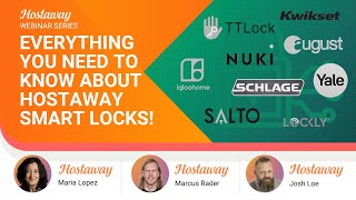 Everything You Need to Know about Smart Locks | Hostaway Webinar screenshot 4