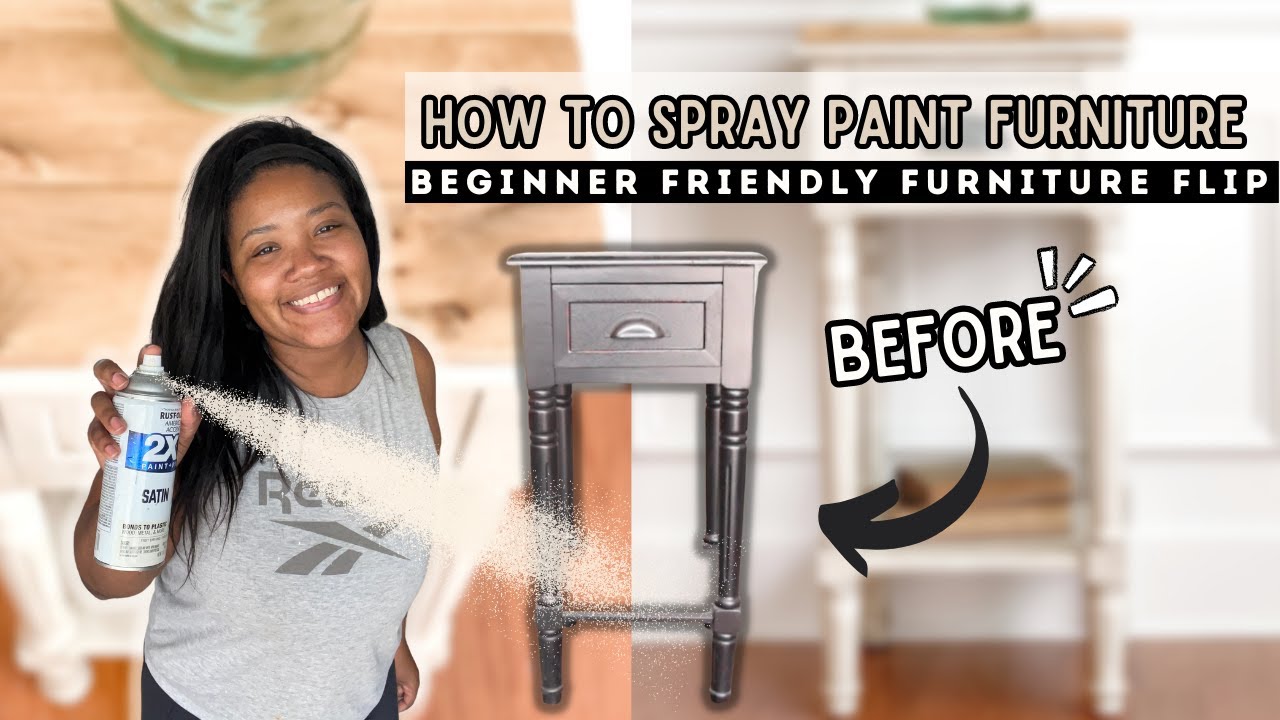 How to Spray Paint Furniture
