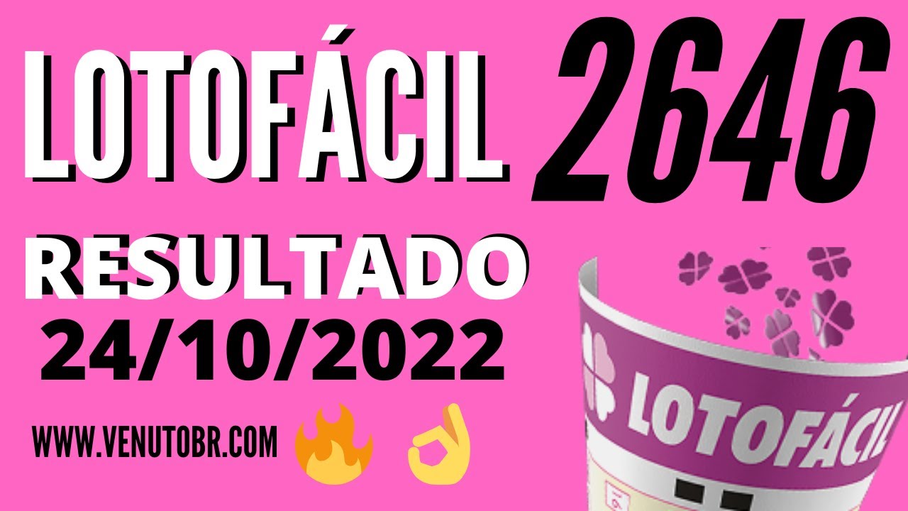 🍀 Resultado Lotofácil 2646