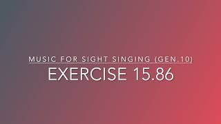 Exercise 15.86 - Music for Sight Singing