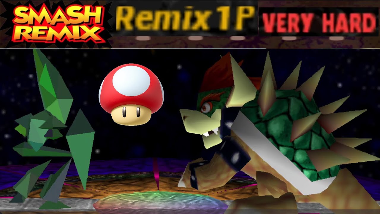 Smash Remix - Classic Mode Remix 1P Gameplay with Giant Polygon Young Link