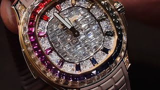 Career Overview PATEK PHILIPPE AQUANAUT 5260 AVAILABLE AT PREME JEWELERS , LUCE RAINBOW 5260/355R
