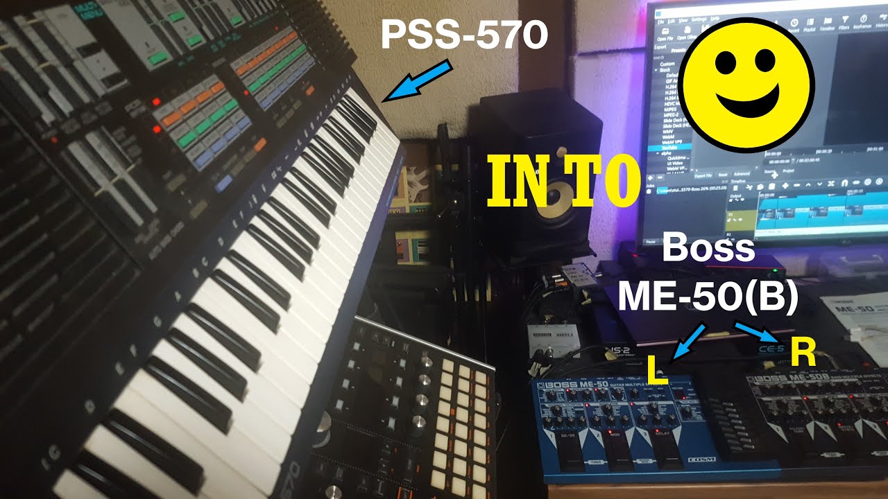 Yamaha PSS-570 w/ Boss ME-50 EFX