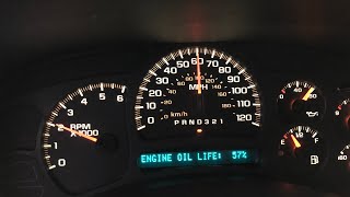 Reset Oil Life Monitor 1999 - 2006 Chevy Silverado or GMC Sierra (How To)