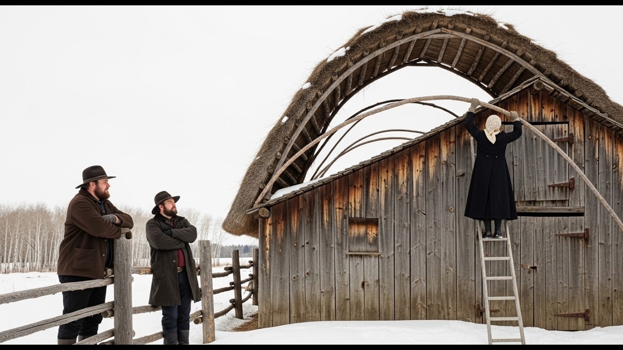 Neighbors Laughed When She Built a Second Roof — Until the Blizzard Killed 38 Cattle and Her Barn He