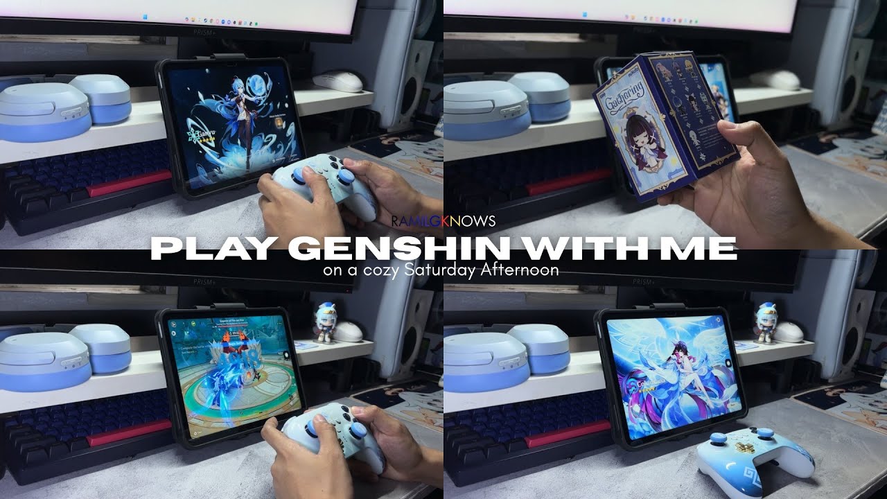 Playing Genshin Impact on a Chilling Afternoon Vol. 2 || Genshin Pop Mart || Pulling for Columbina