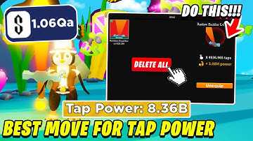 I DELETED ALL MY GEARS AND THIS HAPPEND (TAP POWER BUFF) | Tapping Simulator