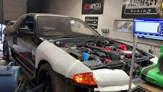 Twin Turbo Skyline Gtr With Rb28 On The Dyno