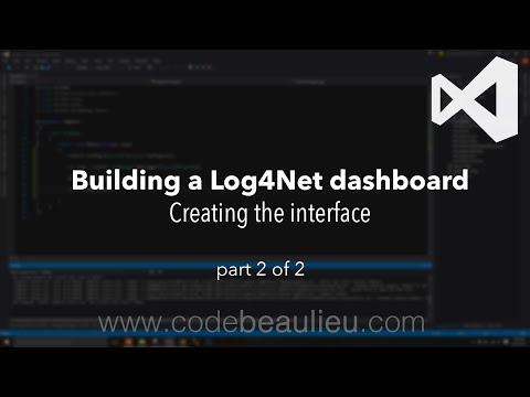 Building a Log4Net dashboard Part 2 : Creating the interface