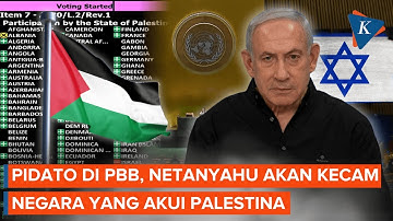Netanyahu ke AS, Akan Pidato di PBB Kecam Negara yang Akui Palestina