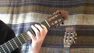 Classical Guitar Lessons / Scales in the first position No.8-D flat Major