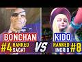 SF6 🤜 BONCHAN (#4 Ranked Sagat) vs KIDO (#8 Ranked Ingrid) 🤛 SF6 High Level Gameplay