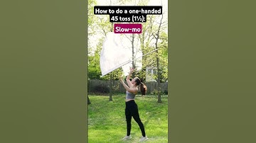 How to toss a one-handed 45 on flag ⤴️ | #colorguard #marchingband #dci