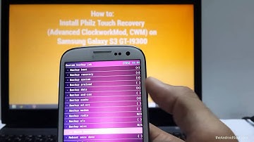 Samsung Galaxy S3 Philz Touch Advanced CWM Recovery installed via Odin!