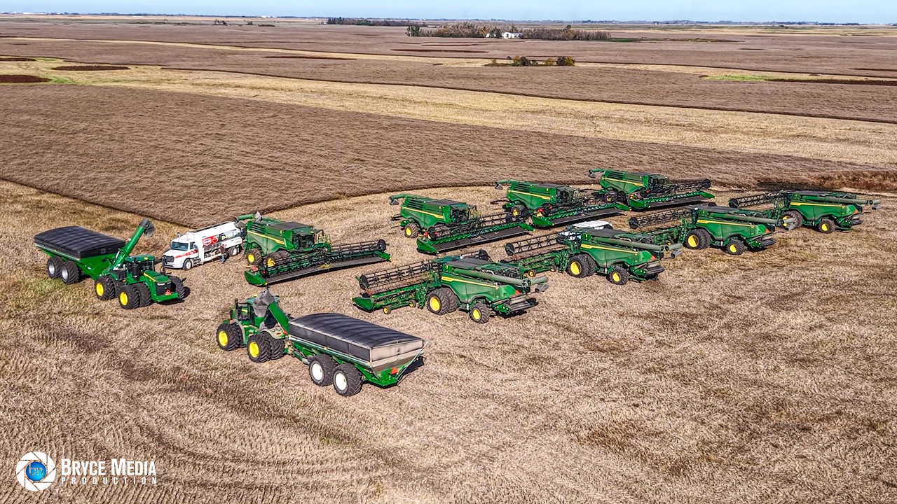 8x John Deere x9 Mähdrescher - Große Ernteaktion bei Johner Farms/ Kanada P2 -BIG HARVEST MOVIE 2025