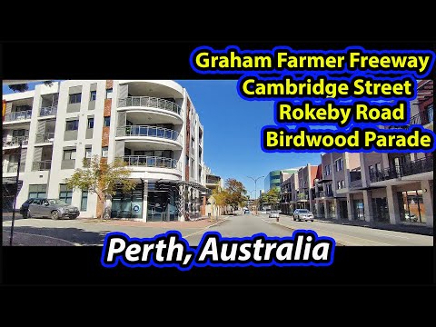 Driving Video [4K]: from Cannington to Subiaco to Dalkeith (Perth, Australia) || Sunday Drive