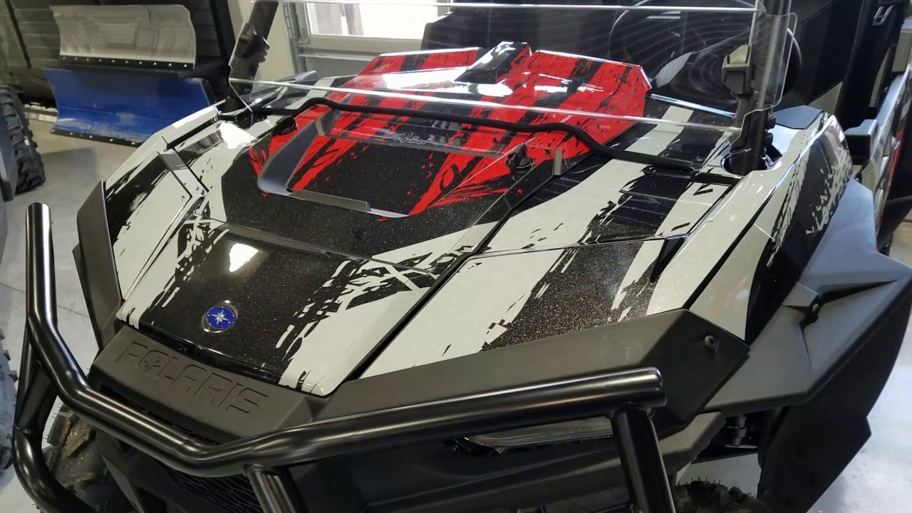 50 in RZR 900 EPS Custom Wrap - YouTube