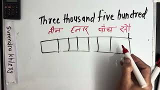 Three Thousand Five Hundred Rupees Only. | Number Spelling Hindi English| Hindi