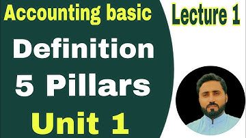 Accounting Basic | Definition + 5 Pillars of accounting | Lecture 1 | I.com | by Sir Naseer Ilyas