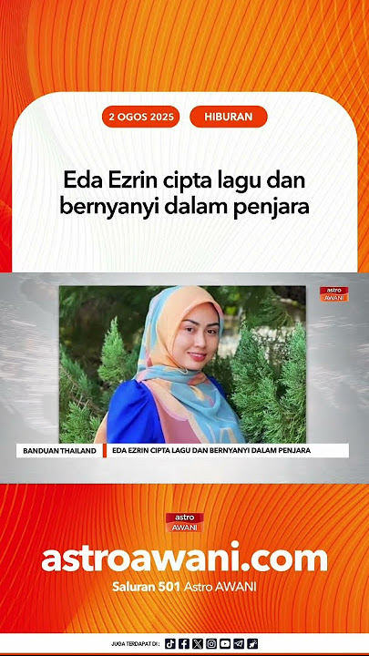 Eda Ezrin cipta lagu dan bernyanyi dalam penjara